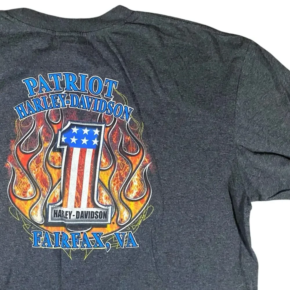 Retro Harley Davidson Fairfax Patriot T-shirt - XL